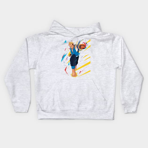 street fighter 6- luke Kids Hoodie by KaiserFistt